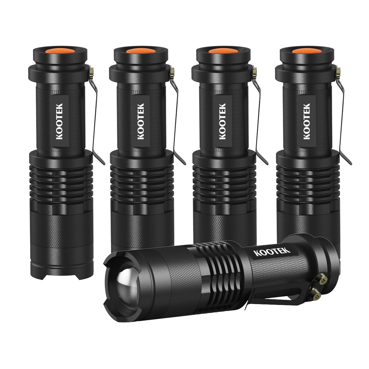 Kootek Mini LED Flashlights Pocket Pen Flashlight 5 Pack Ultra Bright 300 Lumens Handheld