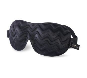 Bucky Ultralight Travel & Sleep Chevron Eye Mask, Black, One Size