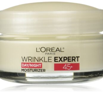 L’Oreal Paris Wrinkle Expert 45+ Anti-Aging Face Moisturizer with Retino-Peptide, Non-Grea