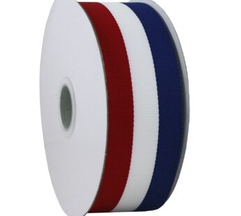Red White and Blue Grosgrain Ribbon 1.5″x25 Yard Spool