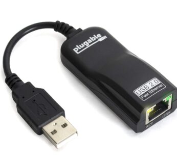 Plugable USB 2.0 to Ethernet Fast 10/100 LAN Wired Network Adapter – Driverless and Compat