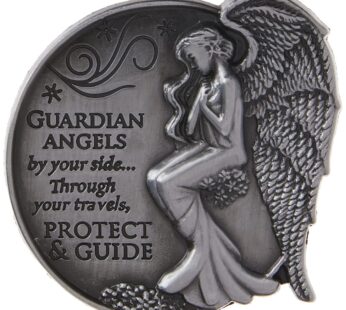 Angelstar 15690 Stars Guardian Angel Visor Clip Accent, 2-1/2-Inch,Grey