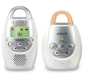 VTech DM221 Audio Baby Monitor with up to 1,000 ft of Range, Vibrating Sound-Alert, Talk B