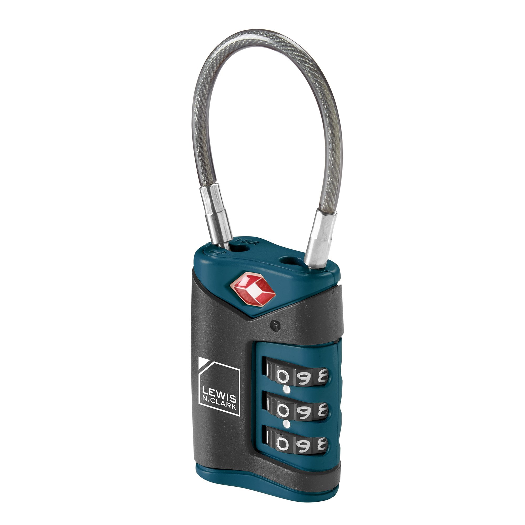 Lewis N. Clark TSA Cable Lock, Blue, Single - Image 2