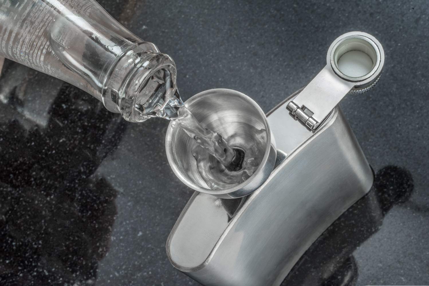 SE Stainless Steel Funnel for Flasks, Small Metal Funnel for Filling Drinking Liquor Flask - Image 2