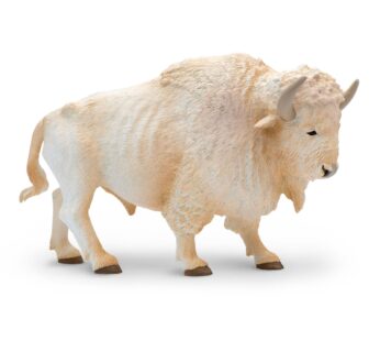 Safari Ltd. White Buffalo Figurine – Detailed 6″ Plastic Model Figure – Fun Educational Pl