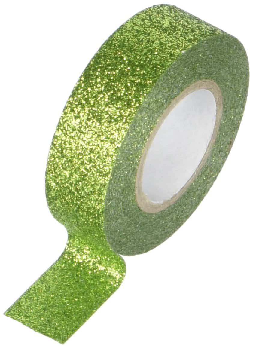 Best Creation GTS008 Glitter Tape, 15mm by 5m, Olive Green - Image 2