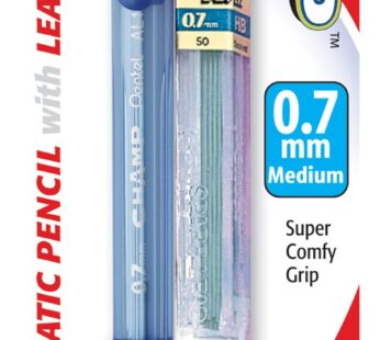 Pentel Champ Starter Set Automatic Pencil with Lead, 0.7mm, Assorted Barrel Colors, Color