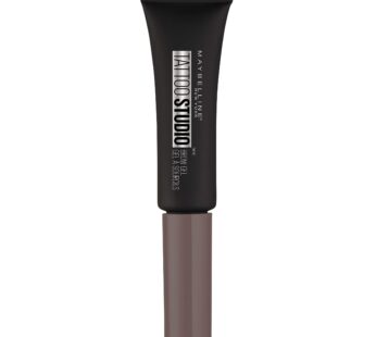Maybelline TattooStudio Waterproof Eyebrow Gel Makeup, Medium Brown, 1 Count