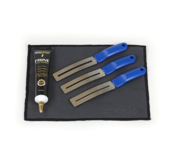 MusicNomad 5 pc. FRINE Fret Polishing Kit with Fretboard Guards, Polish, Cloth (MN124)