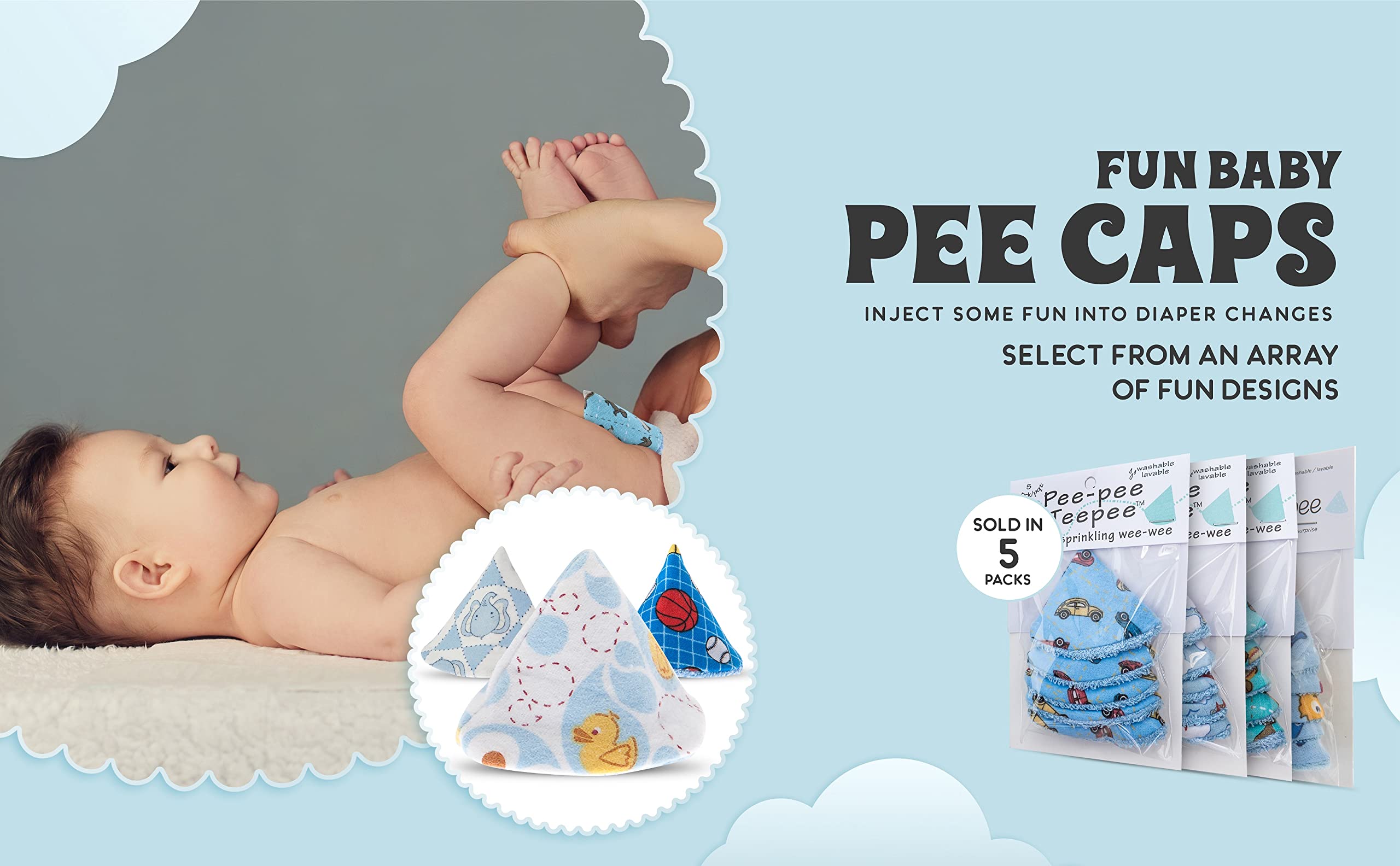 Beba Bean Pee-Pee Teepee Cellophane Bag - Baseball - Image 5