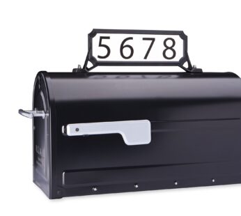 Architectural Mailboxes 3460B Manhattan Address Plaque, Small, Black