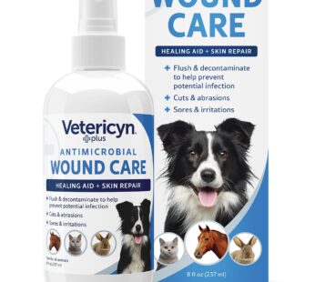 Vetericyn Plus Dog Wound Care Spray | Healing Aid and Skin Repair, Clean Wounds, Relieve D