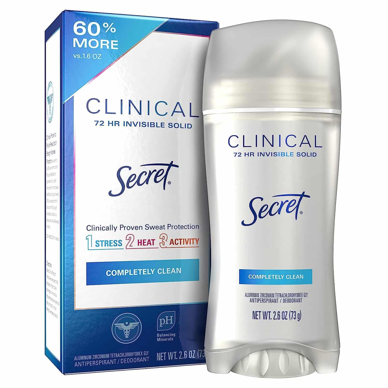 Secret Clinical Strength Antiperspirant and Deodorant for Women Invisible Solid Completely