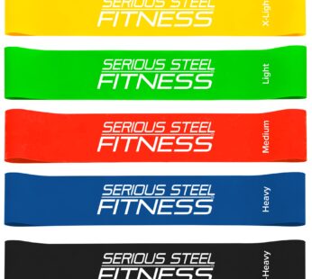 Serious Steel Fitness Mini Loop Band | Rehab Stretch Bands | | Stretching, Strength Traini