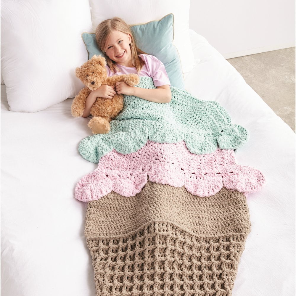 Bernat Baby Blanket Yarn, 3.5oz, Super Bulky 6 Gauge - Pink - Single Ball Machine Wash & D - Image 8