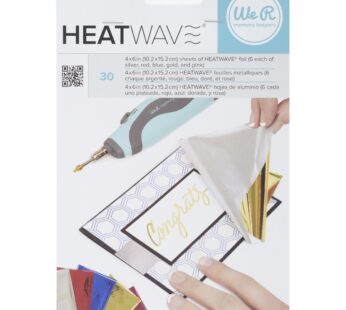 American Crafts 30 Piece We R Memory Keepers Heatwave Pen Foil, 4 X 6-inch, Multicolor, Mu