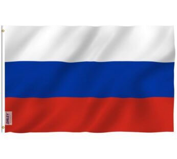 Anley Fly Breeze 3×5 Foot Russia Flag – Vivid Color and Fade proof – Canvas Header and Dou
