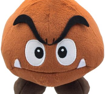 Little Buddy Super Mario All Star Collection 1427 Goomba Stuffed Plush, 5″, Multi-colored