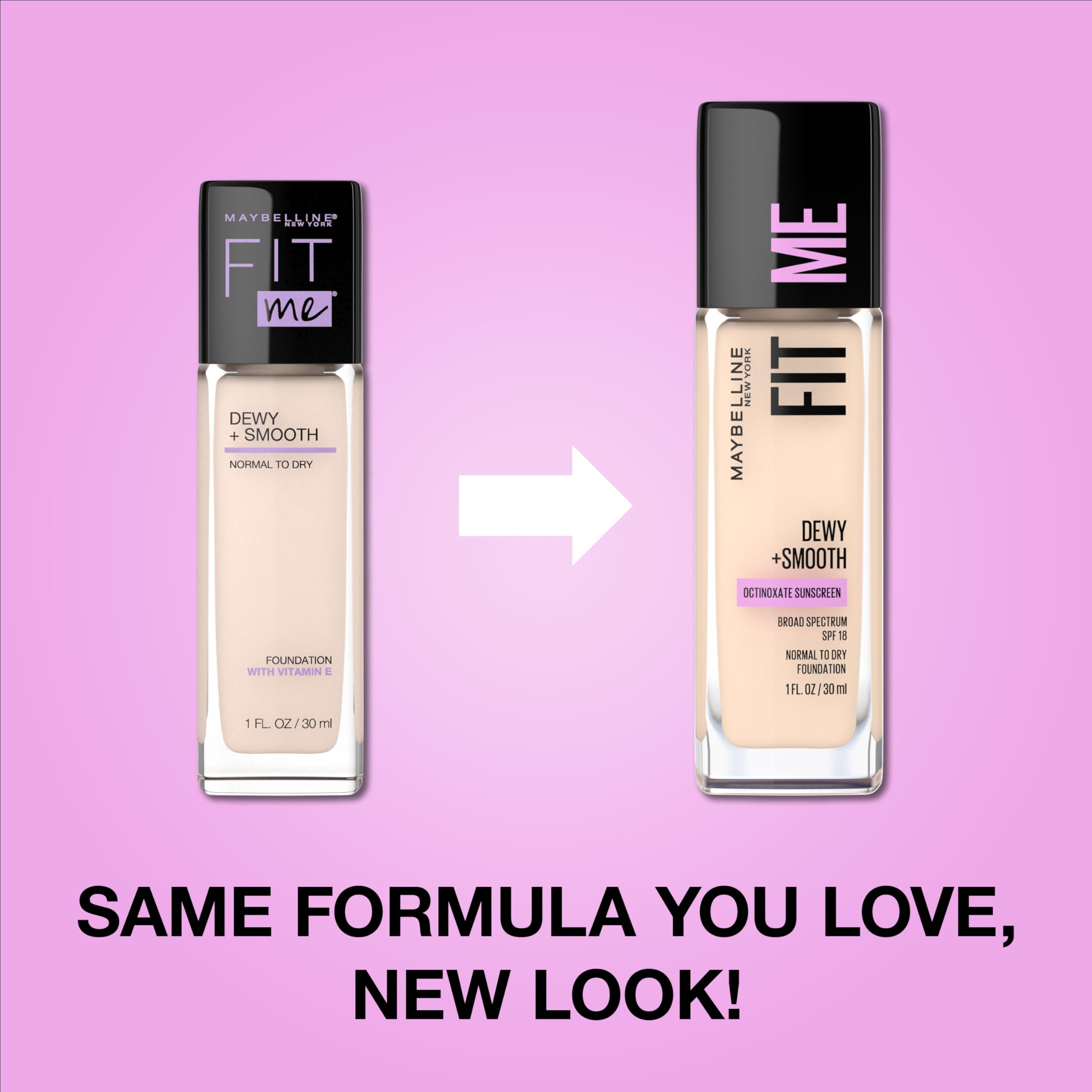 Maybelline Fit Me Dewy + Smooth Liquid Foundation Makeup, Golden Beige, 1 Count (Packaging - Image 2