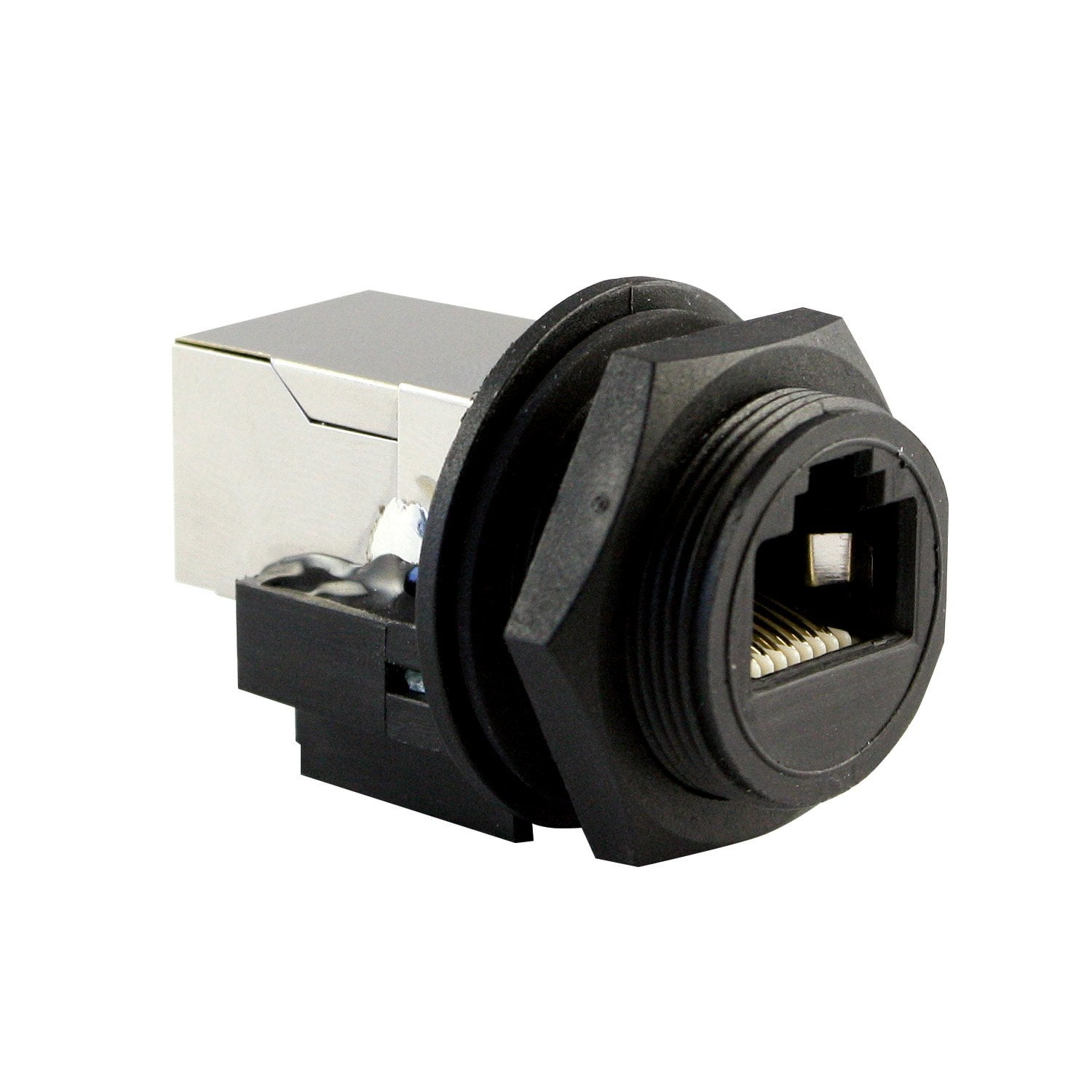 ASI ASICPICRJ45S RJ45 Panel Mount, Waterproof Connector (When Used with Cap), Shielded, Fr
