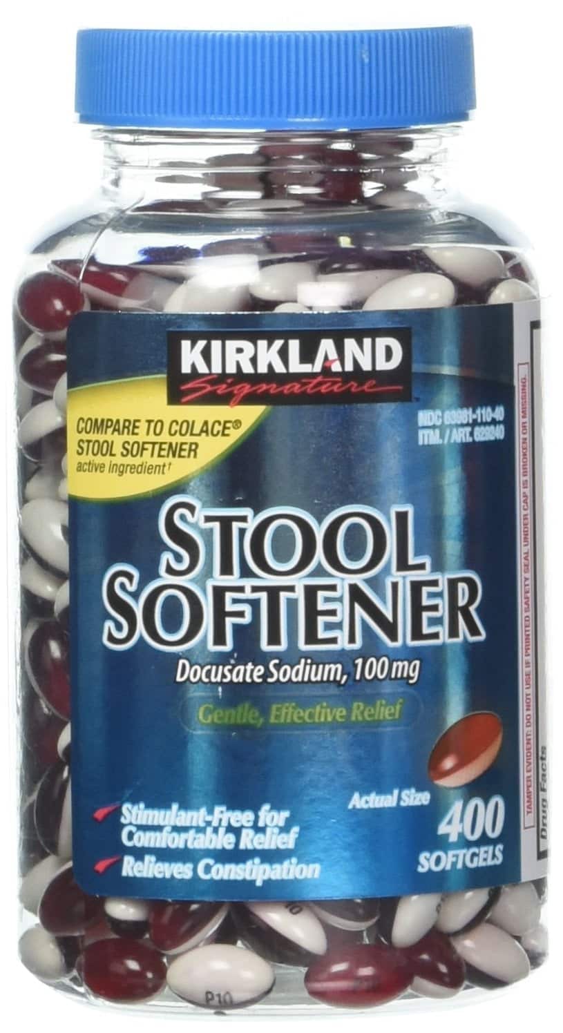 Kirkland Signature Stool Softener 100 mg, 400 Softgels (4 Pack) - Image 2