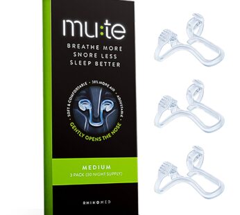 Rhinomed Mute Snoring Solution Nasal Dilator for Snore Reduction – Anti-Snoring Aid Soluti