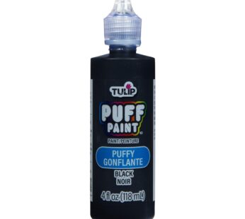 TULIP Puff Paint Puffy Black 4 Fl Oz (Pack of 1)