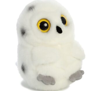 Aurora Round Rolly Pet Hoot Owl Stuffed Animal – Adorable Companions – On-The-Go Fun –