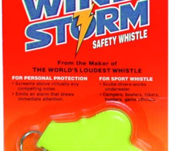 All-Weather Whistle Wind Storm Safety Whistle, Yellow