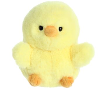 Aurora Round Rolly Pet Chickadee Chick Stuffed Animal – Adorable Companions – On-The-Go