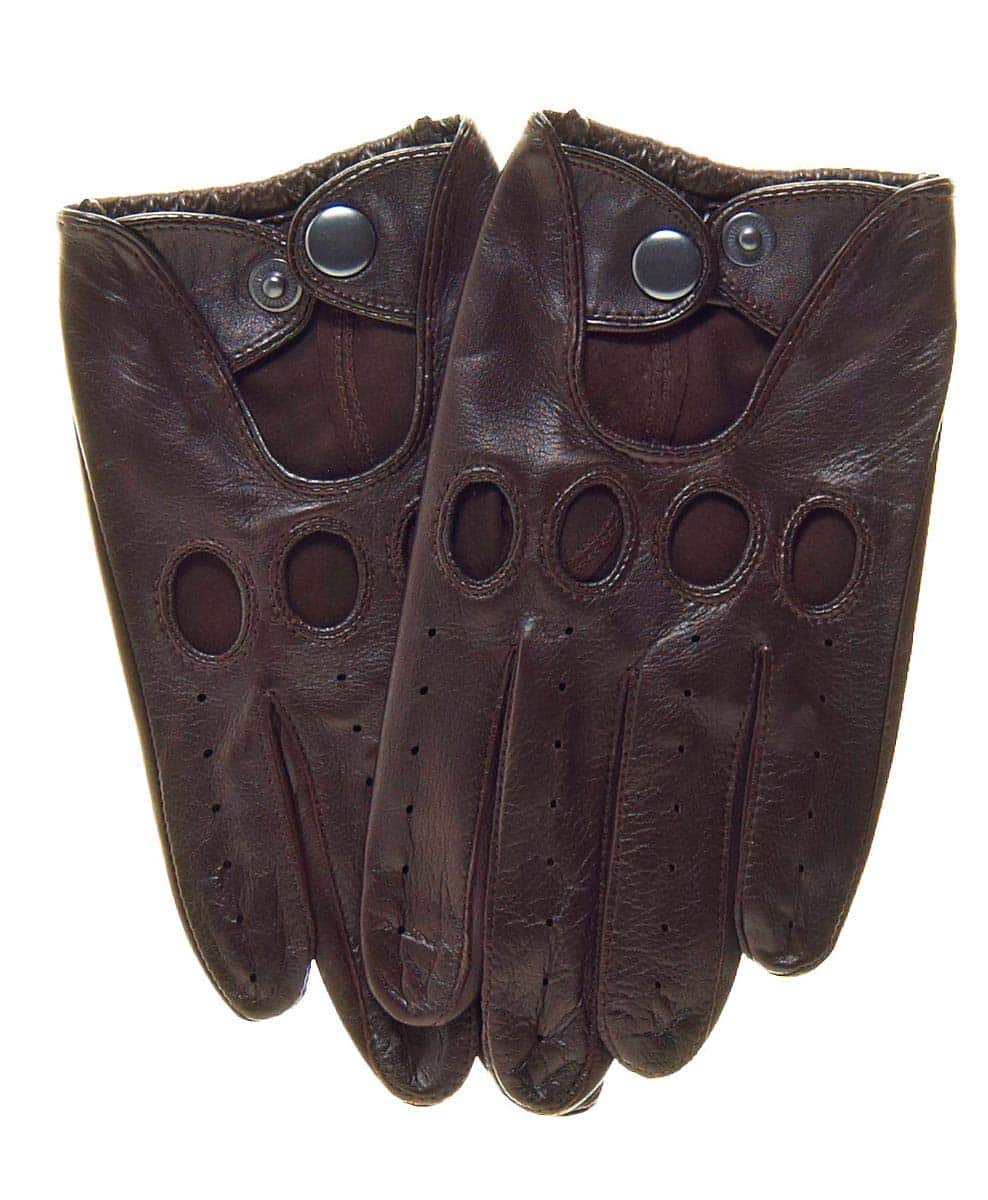 Pratt and Hart Momentum Men's Touchscreen Leather Driving Gloves Size M Brown - Image 2