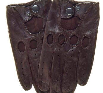 Pratt and Hart Momentum Men’s Touchscreen Leather Driving Gloves Size M Brown