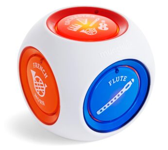 Munchkin Mozart Magic Cube Music Toy for Baby and Toddler – Includes 5 Instrument Sounds