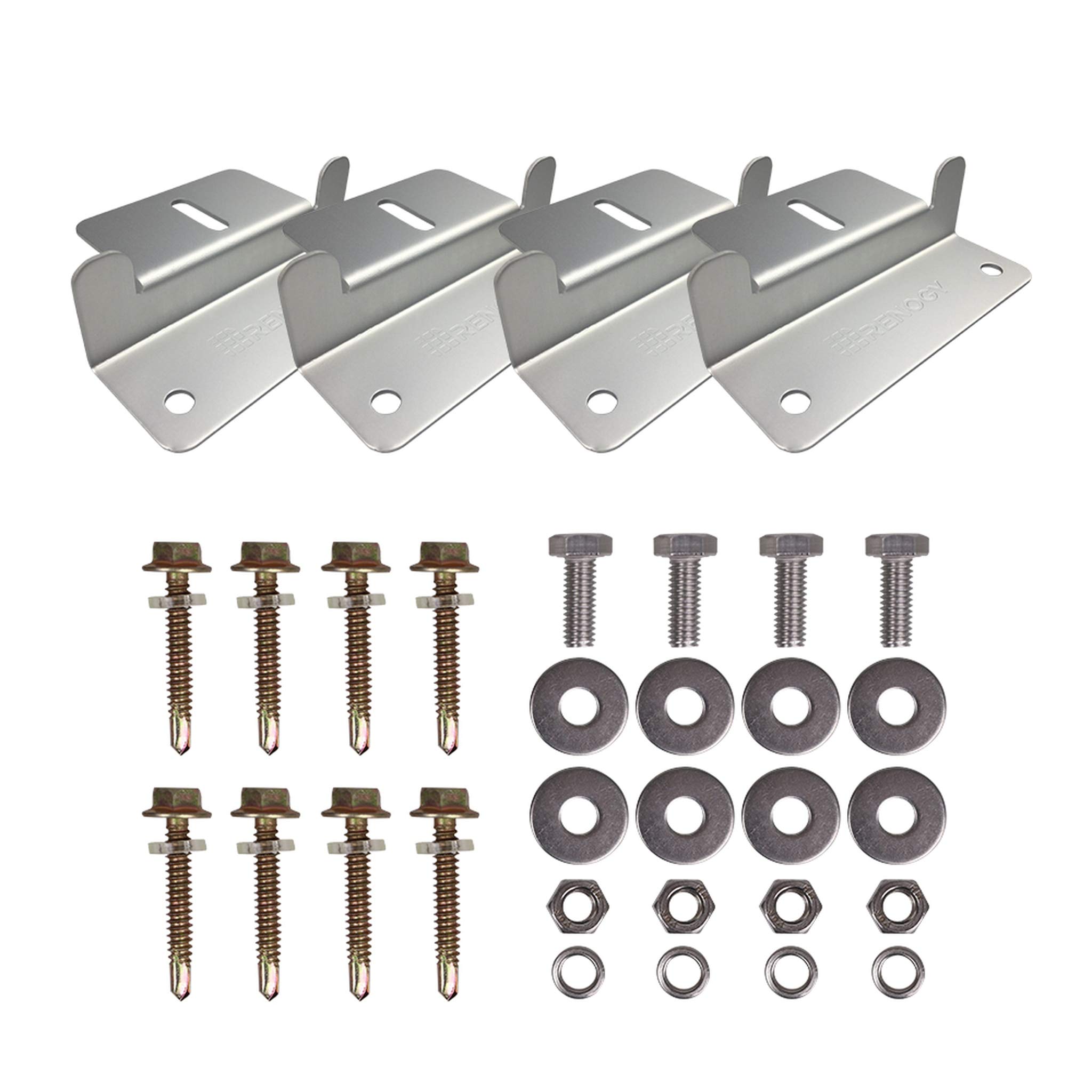 Renogy Solar Panel Mounting Z Brackets Lightweight Aluminum Corrosion-Free Construction fo