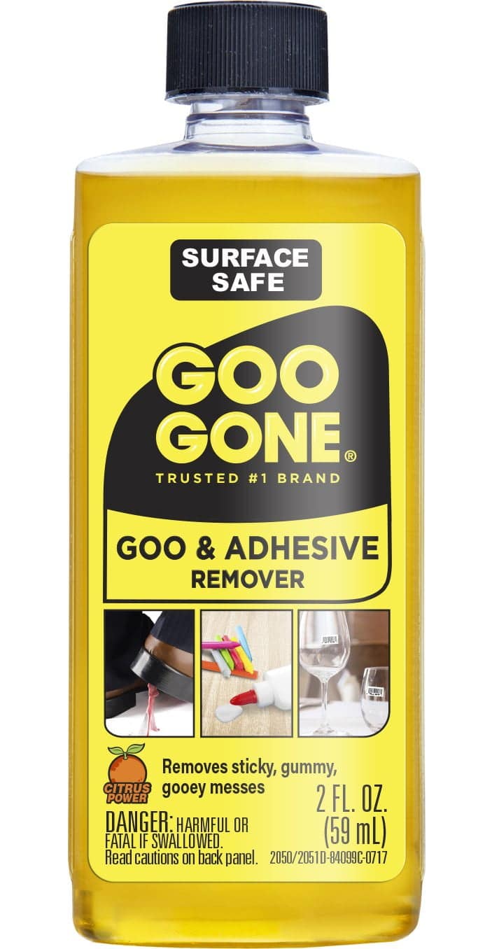 Goo Gone Original - 2 Ounce - Surface Safe Adhesive Remover Safely Removes Stickers Labels