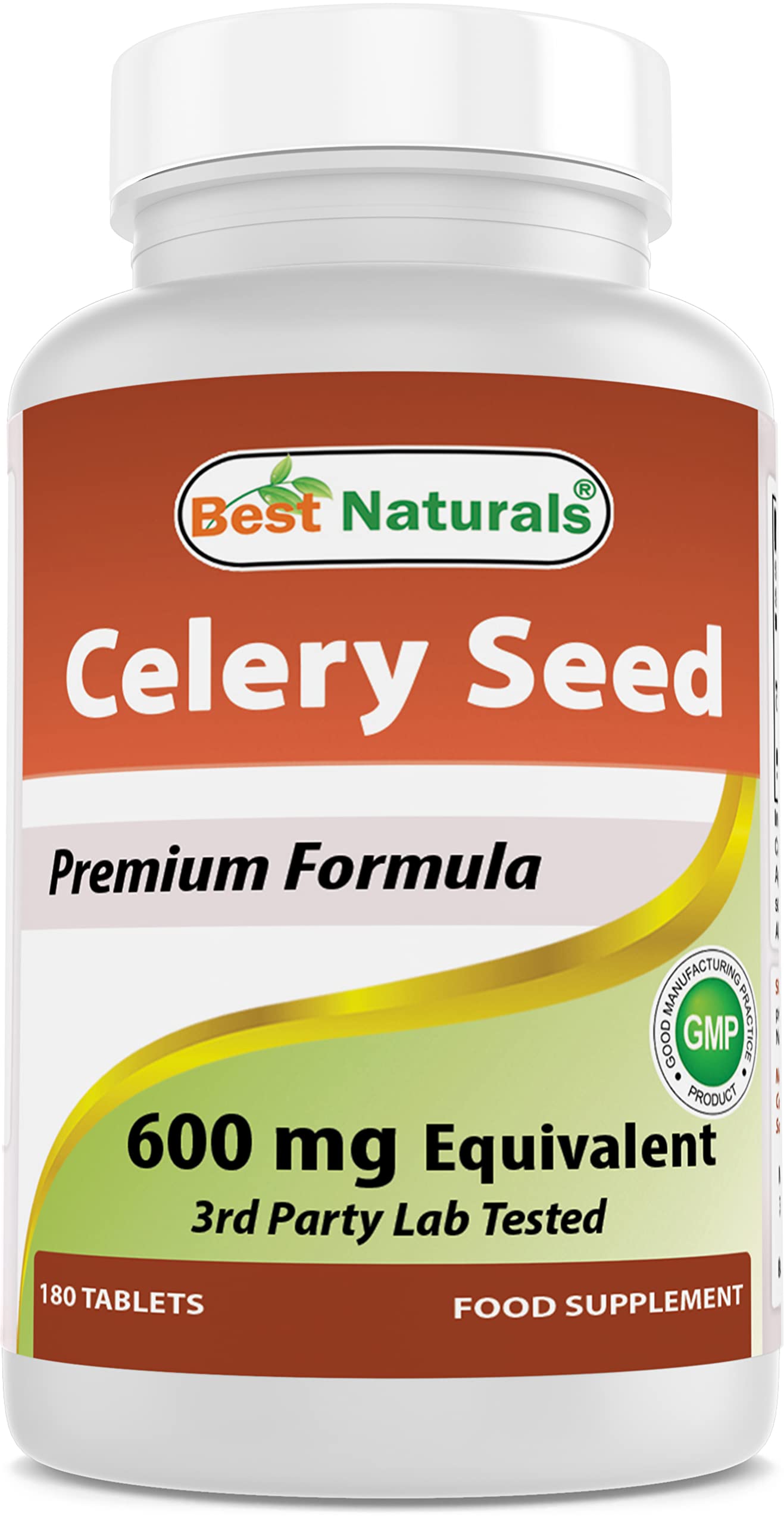 Best Naturals Celery Seed 600 Mg Tablet, 180 Count (817716014401) - Image 2