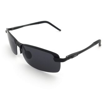 J+S Ultra Lightweight Men’s Rimless Sports Sunglasses, Polarized, 100% UV protection – (Wi