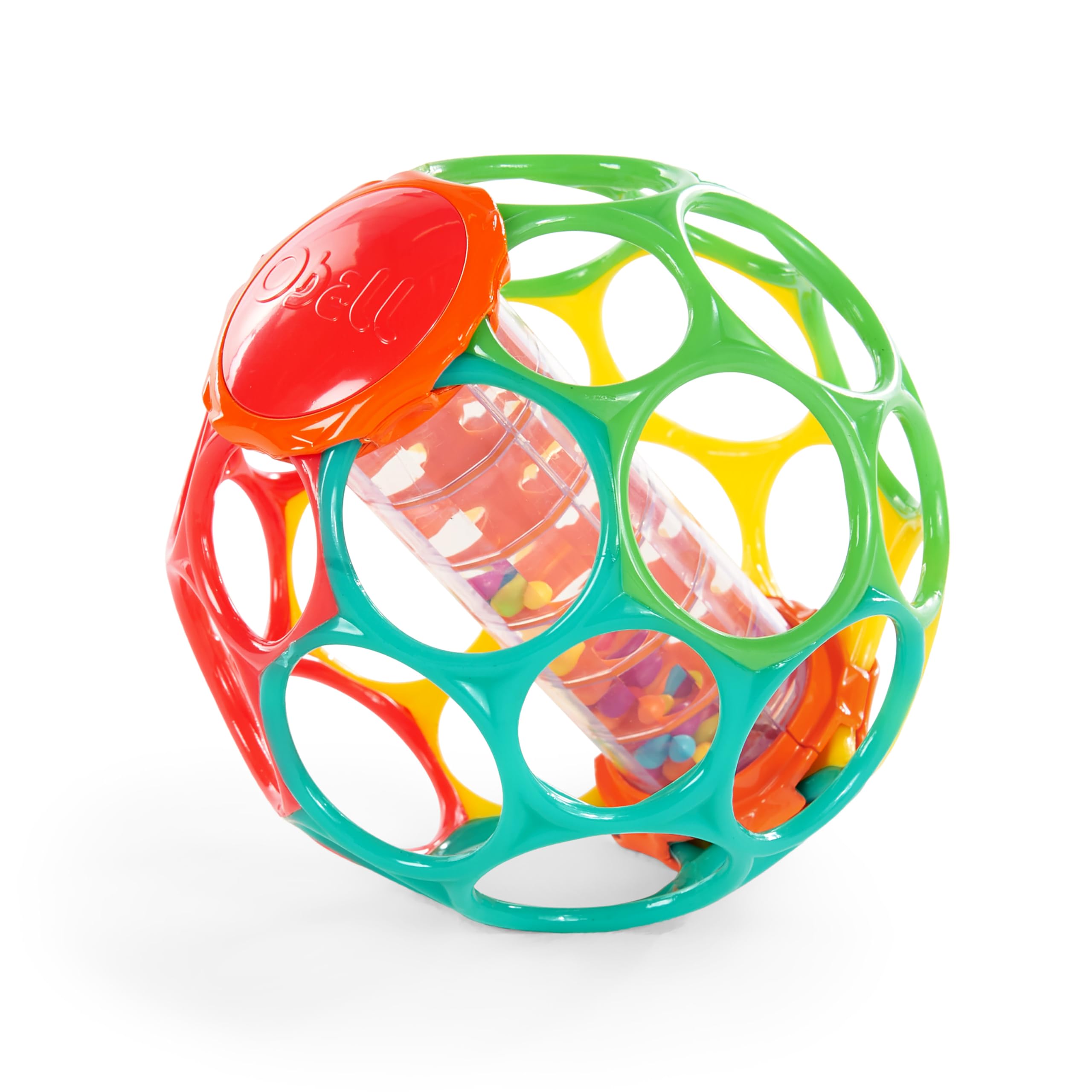 Bright Starts Oball Rollin' Rainstick Rattle Easy-Grasp Toy, Ages 3 Months + - Image 2