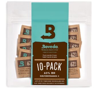 Boveda 62% Two-Way Humidity Control Packs For Storing oz Size 4 10 Pack Moisture A