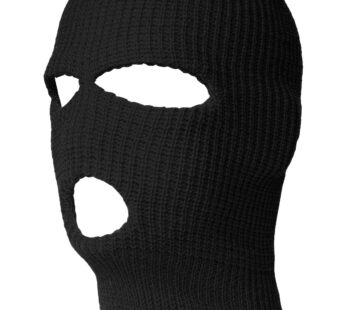 TopHeadwear 3 Hole Ski Mask – Black