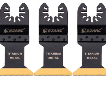 EZARC Titanium Oscillating Saw Blades, Oscillating Multitool Blades for Metal, Wood Nails,