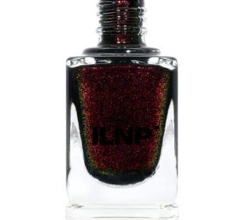 ILNP Lights Out – Rich Black Shimmer Nail Polish