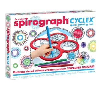 Spirograph Cyclex Set Art Kit Rotating Stencil Wheel Creates Countless Designs for