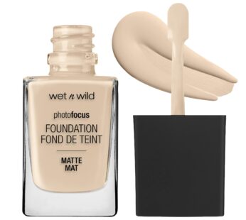 wet n wild Photo Focus Matte Liquid Foundation Neutral Soft Ivory, Vegan & Cruelty-Free
