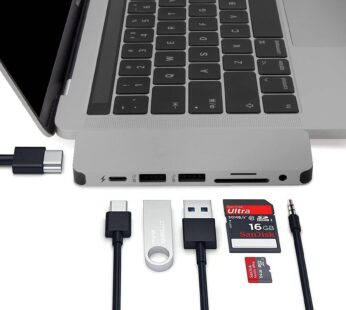 HyperDrive USB-C Hub Adapter, Sanho Solo 7-in-1 Type C Dongle for MacBook Pro, PC w USB-C