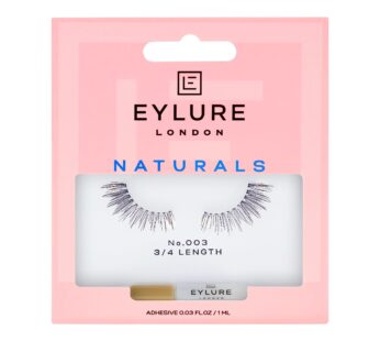 Eylure Naturals Accent No. 003 Reusable Eyelashes, Adhesive Included, 1 Pair