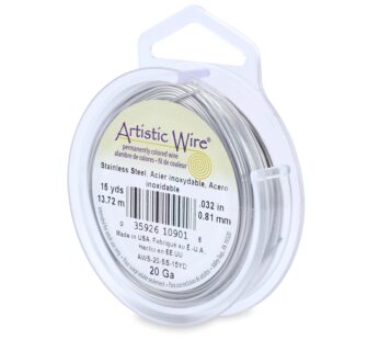 Artistic Wire 20 Gauge Stainless Steel Craft Jewelry Wrapping Wire Wire, 15 yd