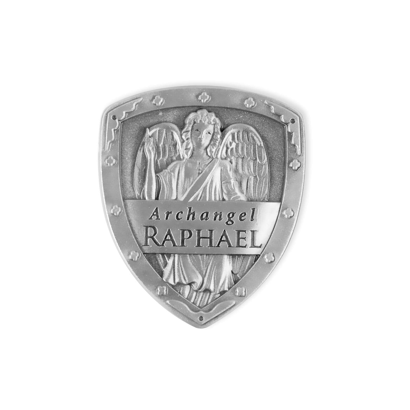 Angelstar 15512 Archangel Pocket Shield Token, 1-1/4 by 1-Inch, Raphael - Image 2