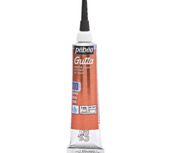 Pebeo Setasilk Silk Painting Water Based Gutta 20-Milliliter Tube, Copper